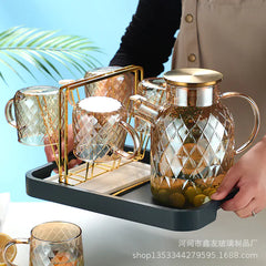Borosilicate Glass Teapot Amber