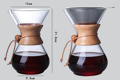 Italian Heat-Resistant Coffee Pot for Pour Over Brewing