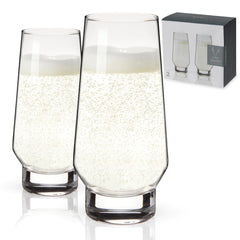 Viski Weighted Stemless Champagne Flutes