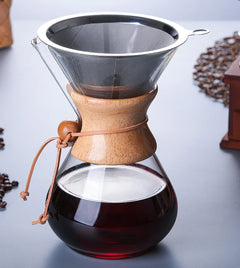 Italian Heat-Resistant Coffee Pot for Pour Over Brewing