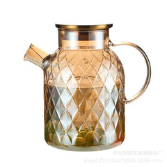 Borosilicate Glass Teapot Amber