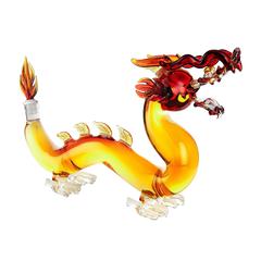 Dragon Drinking Decanter - GOT, I Drink and I Know Things - Whiskey and Wine Decanter Large 10x16" - 100% Lead-Free High Borosilicate Glass, - The Wine Savant Handblown Glass. Movie Night! (600ml)