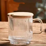 Glass Mug w/ Wooden Lid - Various
