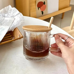 Glass Mug w/ Wooden Lid - Various