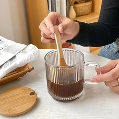 Glass Mug w/ Wooden Lid - Various