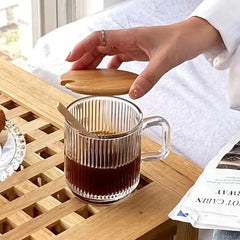 Glass Mug w/ Wooden Lid - Various