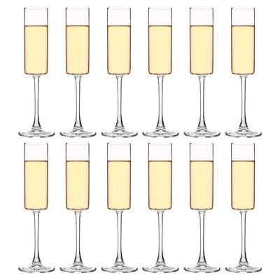 Glass Flute Set - 12pc